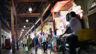 The souq in Bur Dubai may initially feel like the real thing, but a closer inspection reveals that all is not as it first seems.