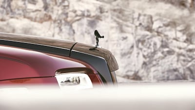 The marque's unique Spirit of Ecstasy figurine.