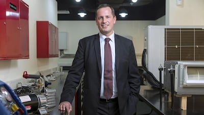 Markus Oberlin, CEO of Farnek, at the company's offices in Al Quoz. Antonie Robertson / The National