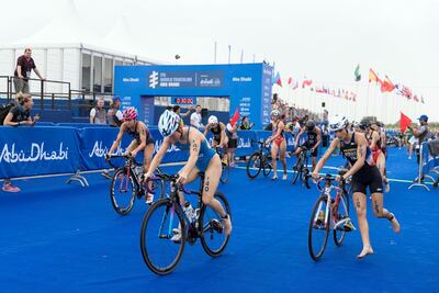The 2020 ITU World Triathlon Abu Dhabi was cancelled. Reem Mohammed / The National