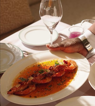 The grilled prawns were cooked with chilli and garlic butter - a simple yet deeply savoury combination that is certain to deliver. Photo: Josette