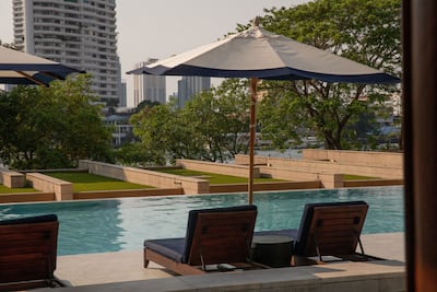 Swimming pool at Capella Bangkok