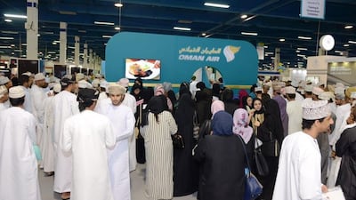 Job seekers at a job fare in Muscat. Saleh Al Shaibany for The National