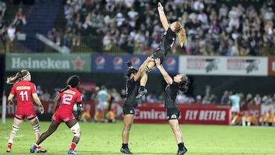 Niall Williams of New Zealand catches the ball in the line out. Chris Whiteoak / The National