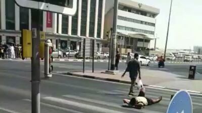 A man was arrested after police said he had been endangering his life and the lives of other road users. Photo: Dubai Police