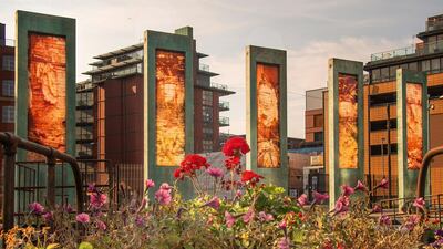 A view of Cutting Room square in Ancoats, now one of Manchester's hippest neighbourhoods. Getty Images
