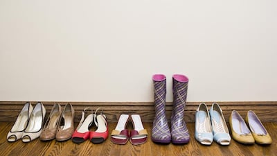 On learning about her mother’s shoe collection, Nina curates the objects for an art show. Getty Images