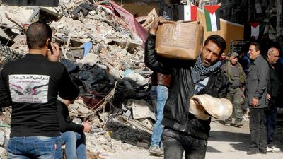 Will the suffering of the people in Yarmouk and all of Syria come to an end soon? EPA