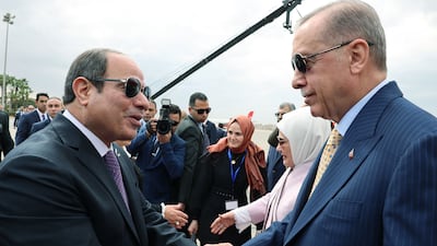 The visit caps the recent thaw in relations between Cairo and Ankara after years of tension. AFP