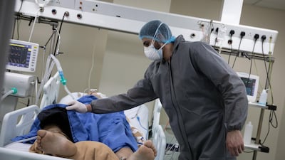 The Intensive Care Unit at the Rafik Hariri University Hospital in southern Beirut, Lebanon. Tom Nicholson for The National