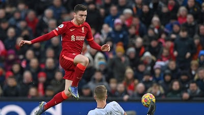 Andrew Robertson - 7: The Scot was below par in the first half but improved after the break when his distribution began to have more impact. His pass set up the second goal. AFP
