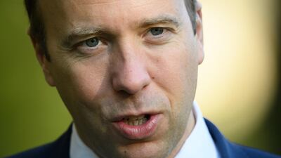 British Health Secretary Matt Hancock said the coronavirus app was one tool among many to tackle the pandemic. Getty