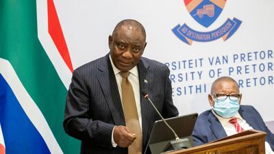 South African President Cyril Ramaphosa is travelling to the UK for the G7 summit. AP