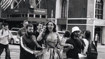 The model on her way to a photo shoot. Photo: alicia.faubel / Instagram