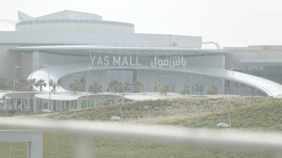 Dusty weather at Yas Mall in Abu Dhabi. Victor Besa / The National