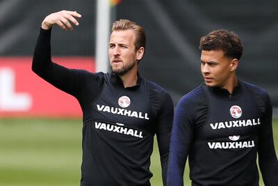 Tottenham Hotspur teammates Harry Kane and Dele Alli during an England training camp. Carl Recine / Reuters