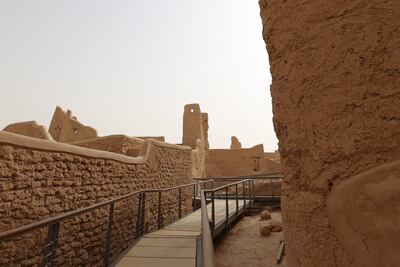 An 18th-century palace built from mud and straw in Diriyah, on the outskirts of Riyadh. AFP