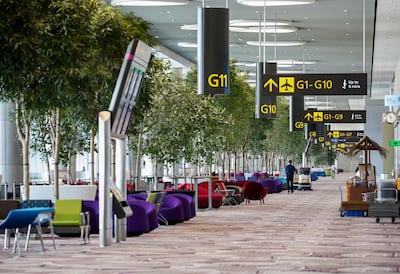 Boarding gates inside Terminal 4. EPA