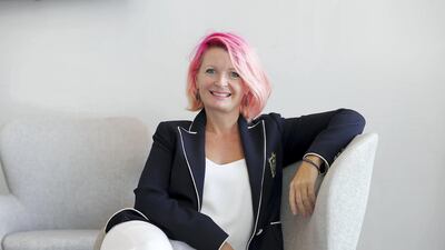 Amanda Perry, chief executive of Vitality, says she is a reformed spender, who has learnt to become a saver. Pawan Singh / The National