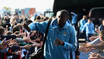Yaya Toure of Manchester City arrives for his side's Premier League match against Manchester United on Sunday, which they won 1-0. Laurence Griffiths / Getty Images / November 2, 2014
