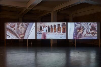 Installation view, Helen Cammock Che si può fare at Whitechapel Gallery. Photo by Stephen White. Courtesy Whitechapel Gallery