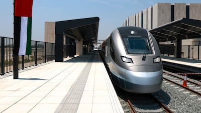 The Etihad Rail station in Mohamed bin Zayed City will open on June 30. Victor Besa / The National