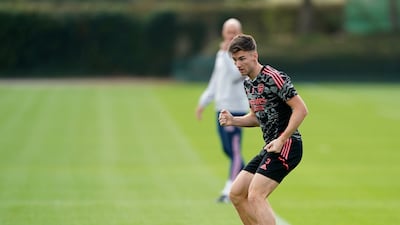 Kieran Tierney at the Arsenal Training Centre. PA