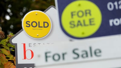 The fall in sales has not translated to a fall in house prices in the UK. PA.