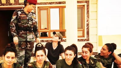 A women's brigade in Kurdistan. Photo by Fiammetta Venner