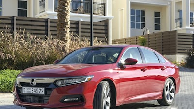The turbocharged 2.0-litre Accord performs much better than its 1.5-litre sibling. Khushnum Bhandari for The National
