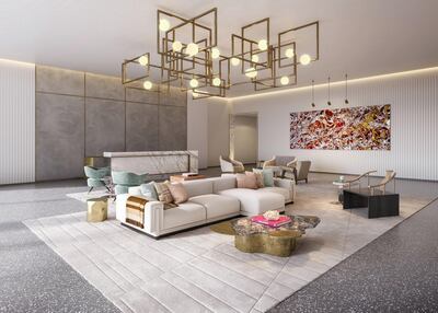 Lobby at The Broadway