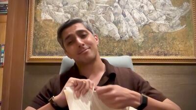 Multan Sultans team owner Ali Tareen rips up an alleged legal notice by the Pakistan Cricket Board threatening to terminate his franchise in the PSL. Photo: @aliktareen / X