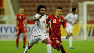The UAE Under 22 fell short in a valiant attempt to hold back Jordan in the quarter-finals at Muscat, Oman. Courtesy UAE FA