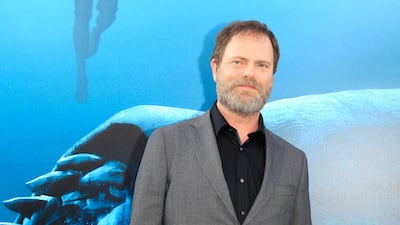 THE MEG: US actor Rainn Wilson attends the US premiere of the science fiction thriller in Hollywood. EPA
