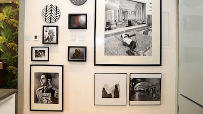 Photographs in the living room. Pawan Singh / The National