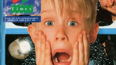 The video system included the soon-to-become classic film Home Alone. Courtesy Emirates