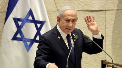 Israel's Prime Minister Benjamin Netanyahu says Israel's opposition to a Palestinian state has not changed. EPA