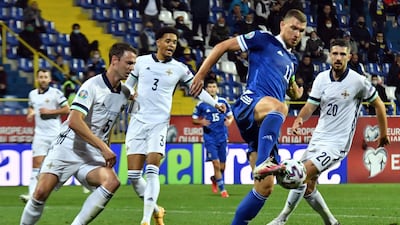 Edin Dzeko, Bosnia and Herzegovina - 59 goals from 112 matches. AFP