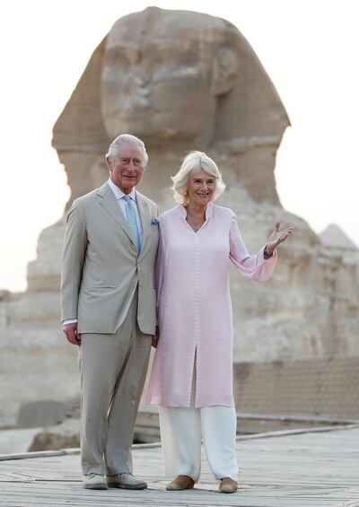 King Charles, Prince of Wales at the time, and Camilla, Duchess of Cornwall, during a visit to Egypt in 2021. Getty