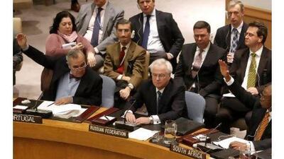 The Russian veto at the UN Security Council should have come as no surprise to the United States, a reader argues, because Washington has a long history of exercising its veto on Palestinian issues. Jason DeCrow / AP