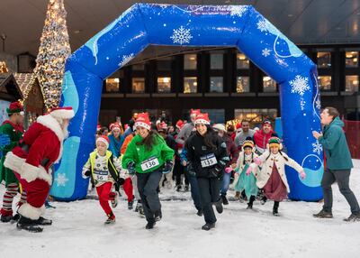 Ski Dubai in Mall of the Emirates is hosting its second Festive Fun Run. Photo: Ski Dubai