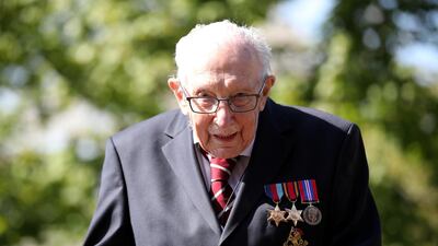 Retired British Army Captain Sir Tom Moore, 100. Reuters