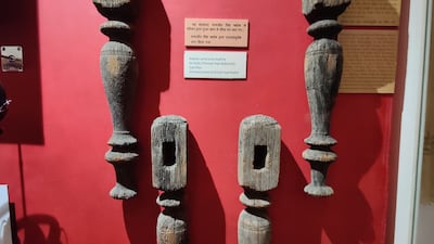 People transported all manner of things between the two countries, including these wooden bed posts