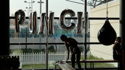 A 45-minute session at Punch can burn 1,000 calories Pawan Singh / The National