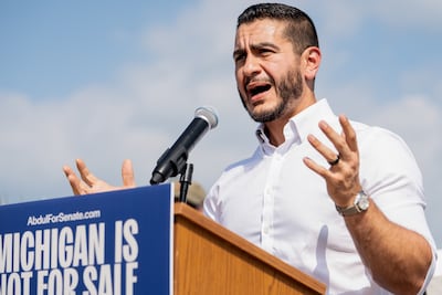 Abdul El-Sayed is a progressive, pro-Palestinian former Detroit health official. Bloomberg