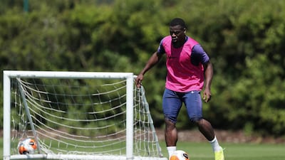 Tottenham's Serge Aurier during training.