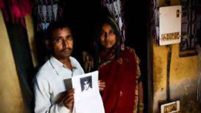 Pal Singh and his wife, Guddi, have been searching for their son Ashish since he disappeared in May last year.