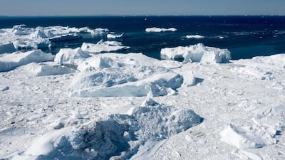 The Ilulissat icefjord, which is on the list of UNESCO World Heritage, in western Greenland. EPA