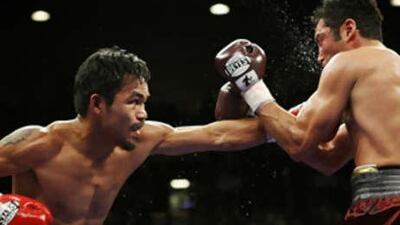 Manny Pacquiao's win over Oscar De La Hoya at the MGM Grand Garden Arena earlier this month was one of the many memorable moments in 2008.