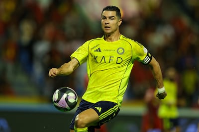 Ronaldo in action for Al Nassr in the Saudi Pro League. Getty Images